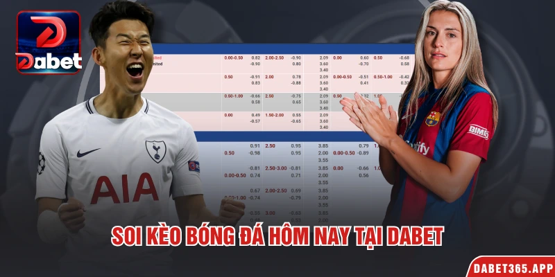 Soi kèo bóng đá hôm nay tại Dabet