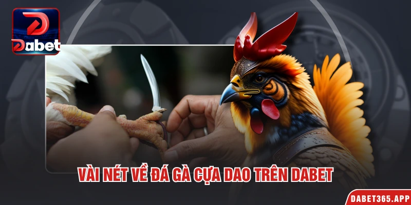 Vài nét về đá gà cựa dao trên Dabet